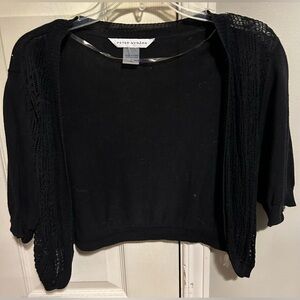 Black Peter Nygard Women’s Large Cable Knit Shrug.